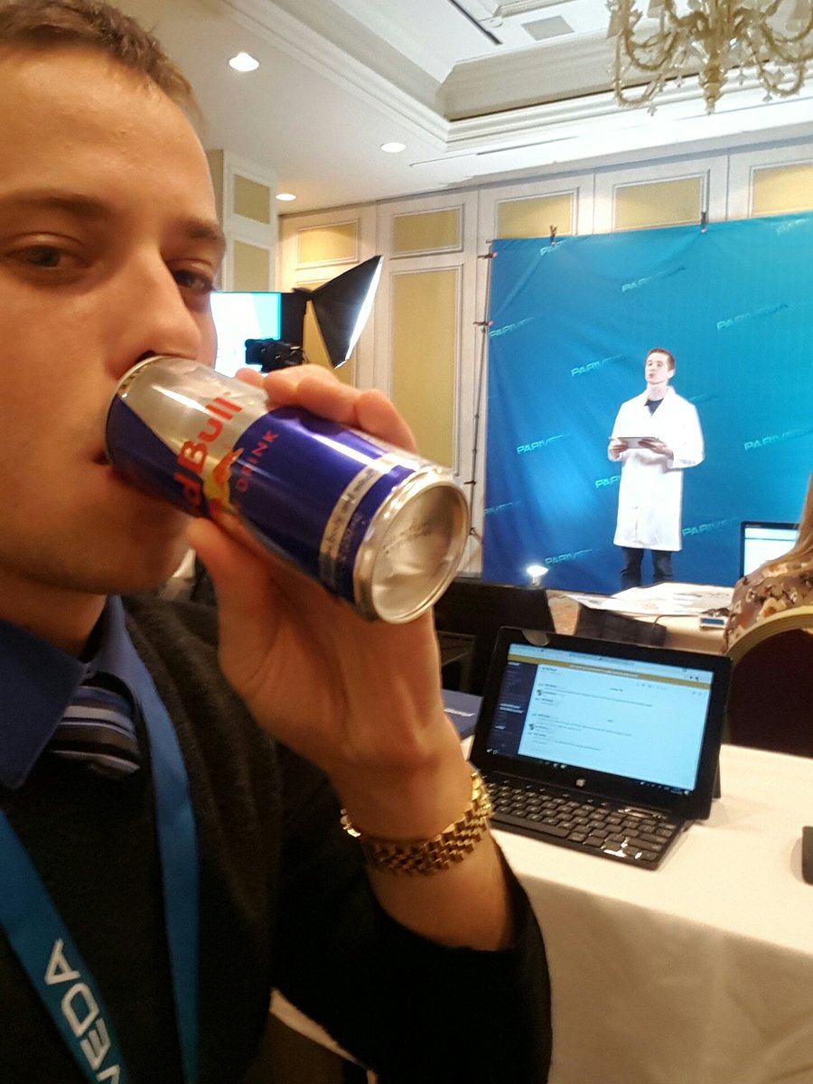 NotSamPapas's tweet photo. When the presentation says to reduce the number of Red Bulls we drink...
#FinFest2016 https://t.co/NdJZVcMEze