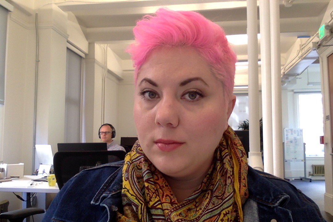 mostlymartha's tweet image. Less attractively lit #deskselfie #featuringjohn