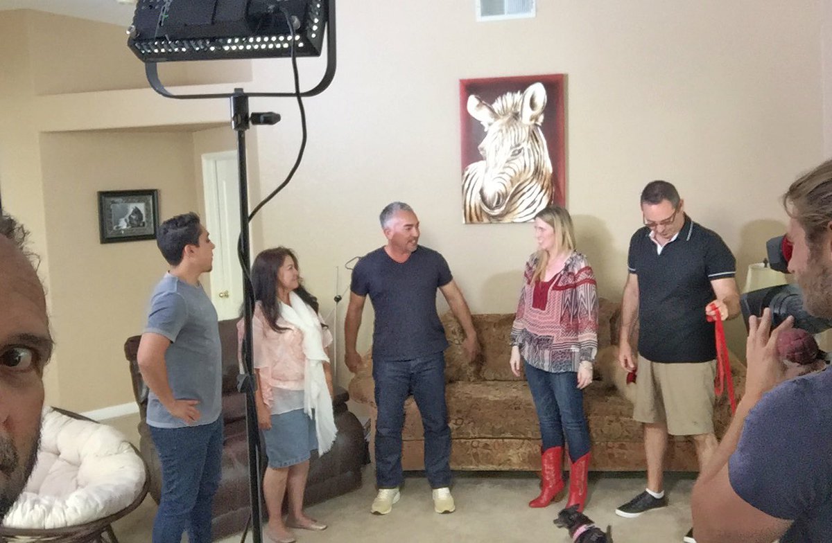 contreras_ed's tweet photo. On the set of Dog Nation, the new @cesarmillan show! #cmdognation #SanDiego https://t.co/9su8iABAA8