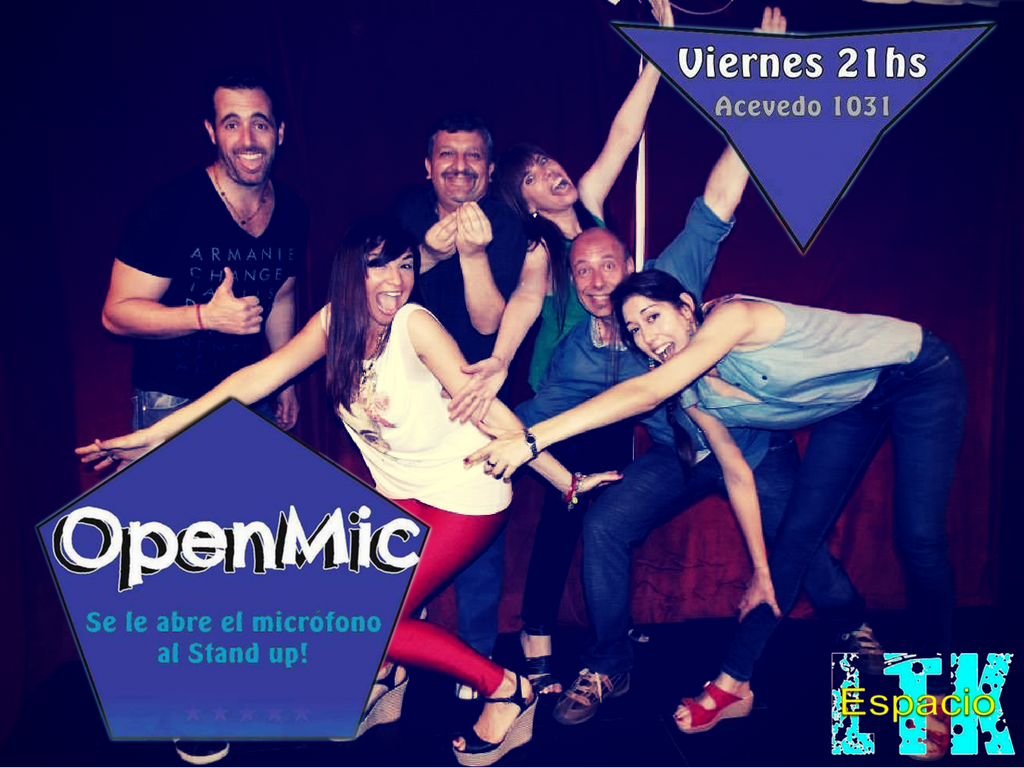 Viernes de #OpenMic! Reservá tu mesa y arrancá el finde con todo el humor! ;)