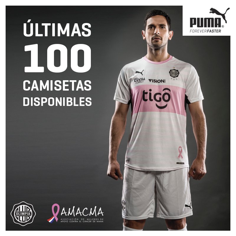 PUMAParaguay's tweet photo. ¡No te quedes sin la tuya!
Todavía estás tiempo de adquirirla y apoyar la Lucha contra el Cáncer de Mama. #PumaProjectPink 🎀⚽ https://t.co/HnISfU24kp