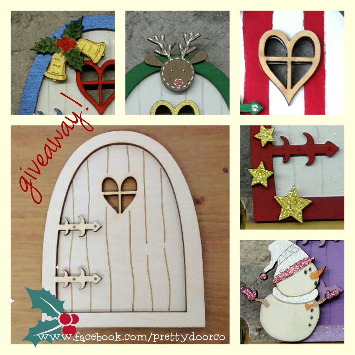 PrettyDoorCo's tweet photo. #Facebook #giveaway ends tomorrow! #free #personalised elf door! #handmade #competition #christmas #crafty #etsyuk https://t.co/eV10mTV28a https://t.co/AXkOWX8IxX