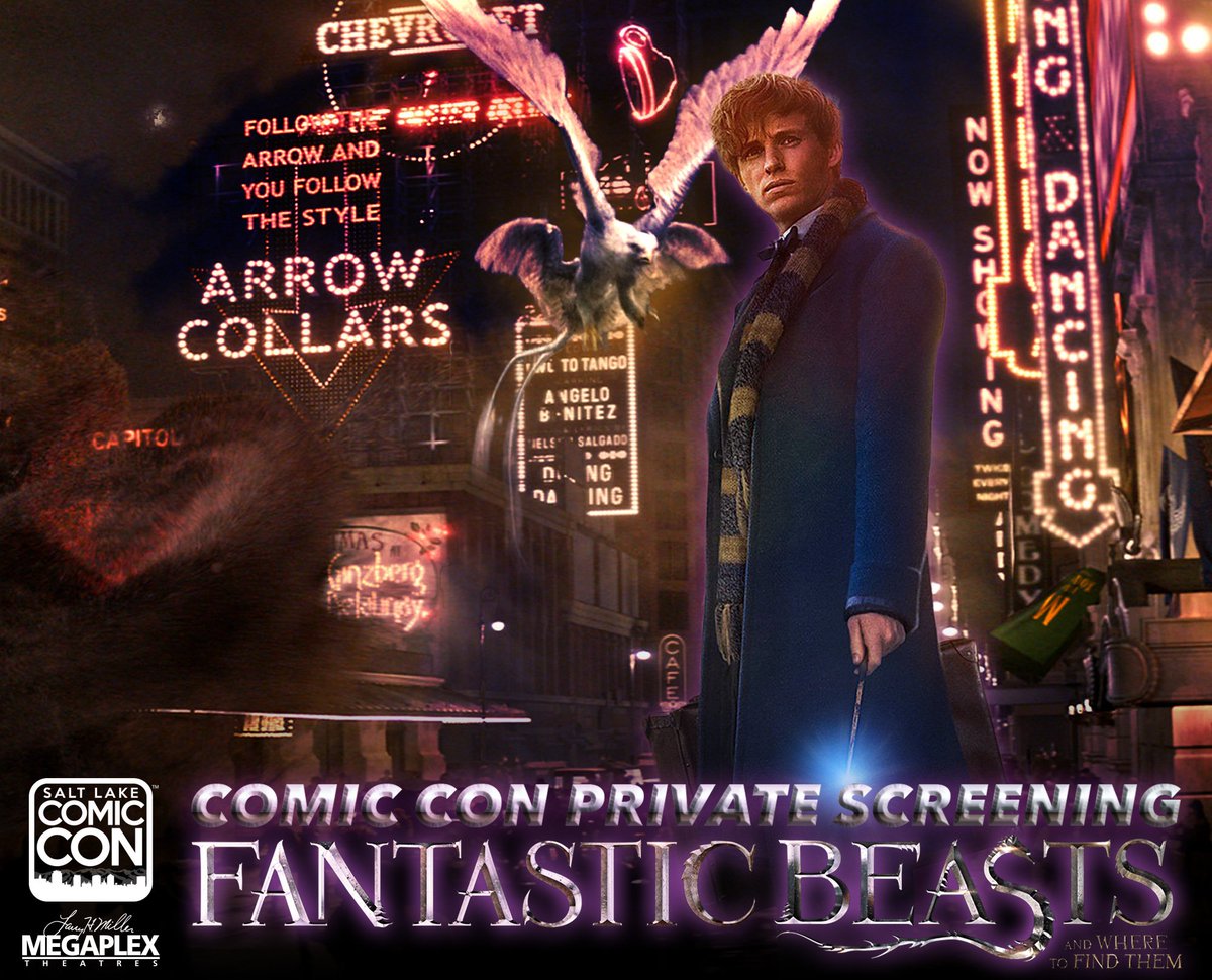 Screening packages for our #FantasticBeasts private screening are now available: bit.ly/2ed2igk Info: bit.ly/SLCCBEASTS #utah