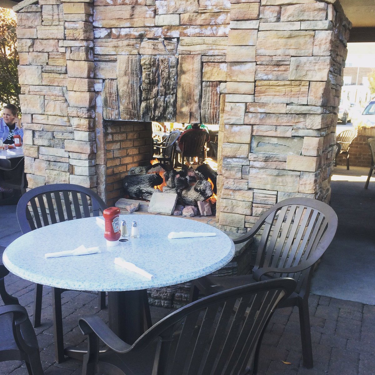It's perfect patio weather! #SweaterWeather #outdoordining