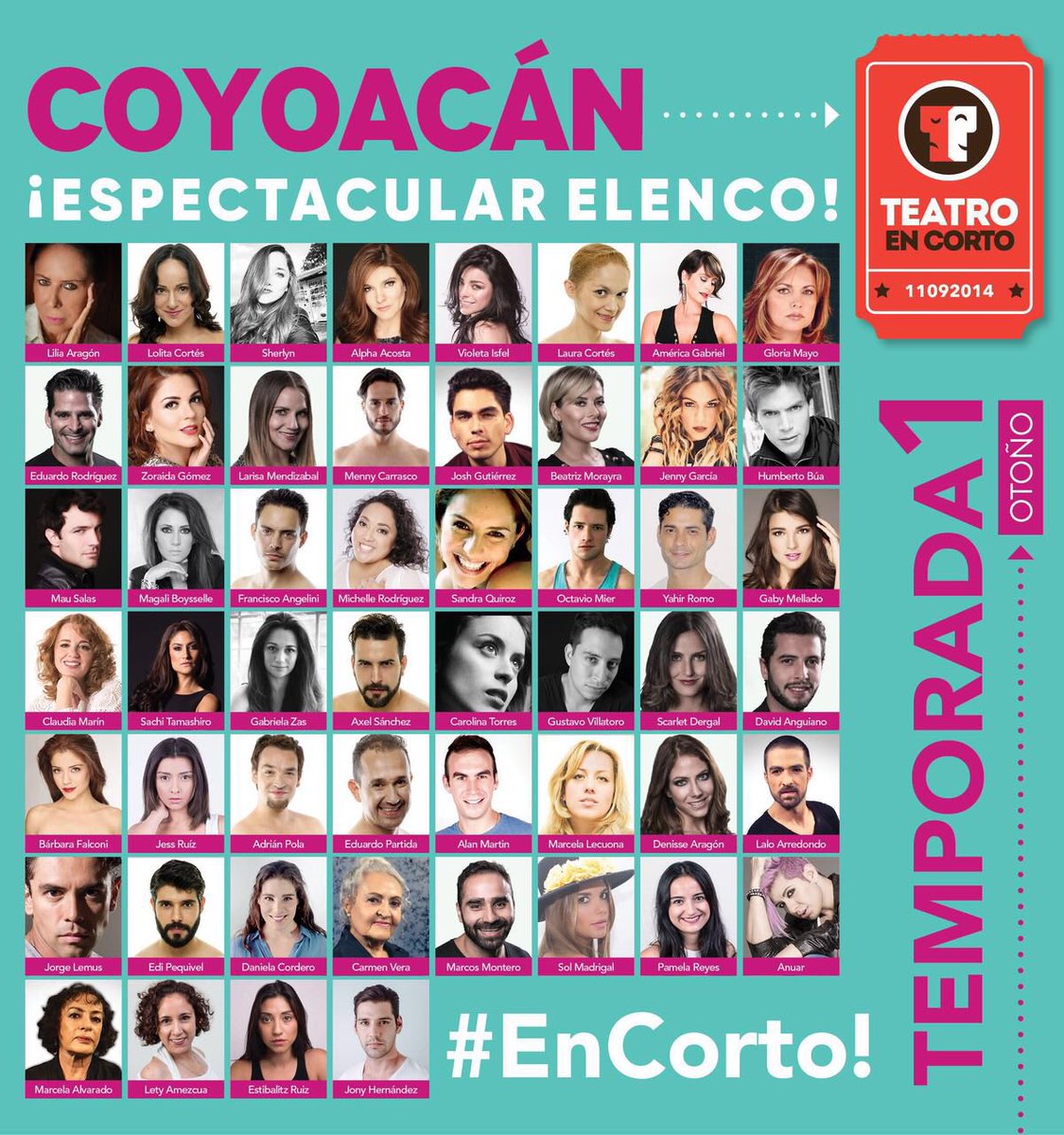 Espectacular elenco @Del_Coyoacan #EnCorto 
Acompáñanos a disfrutarlo a partir de las 19:00 hrs!