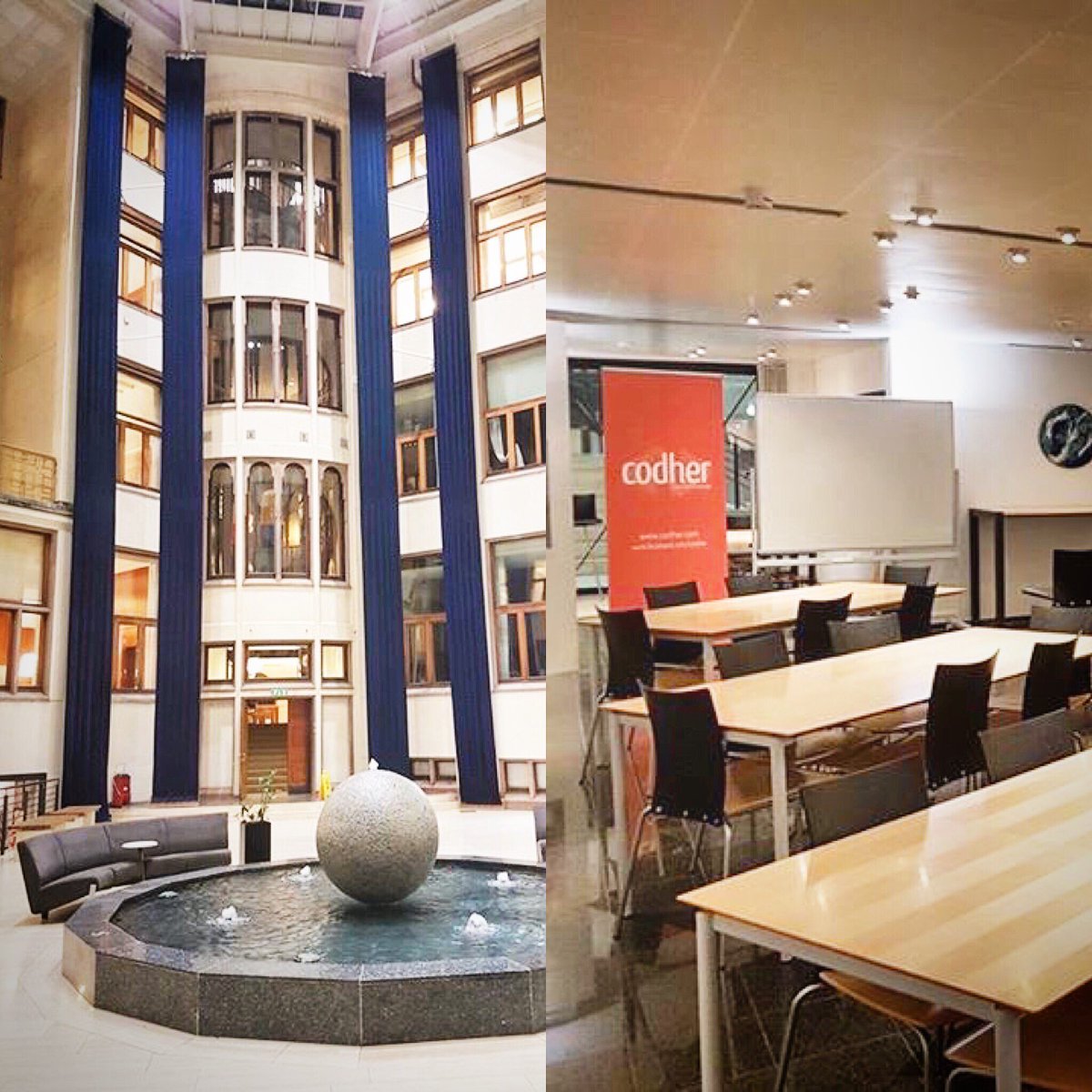 Codher_com's tweet photo. New venue! Looking forward to welcoming fellow #codhers to the Interactive Design Principles workshop 2morrow! #girlswhocode #uxdesign #ui https://t.co/vEoV5t8fey