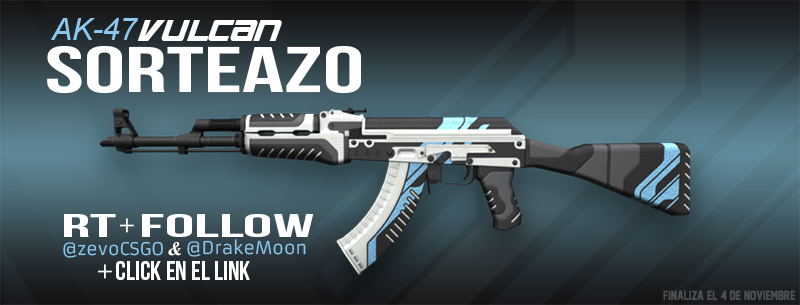 zevoCS2's tweet photo. #Sorteaz0 - AK-47 | Vulcan
🔁RT
☑️Follow @zevoCSGO &amp; @DrakeMoon
➡️Click link https://t.co/4SNLD2PeFl https://t.co/tbR4KxQVE5