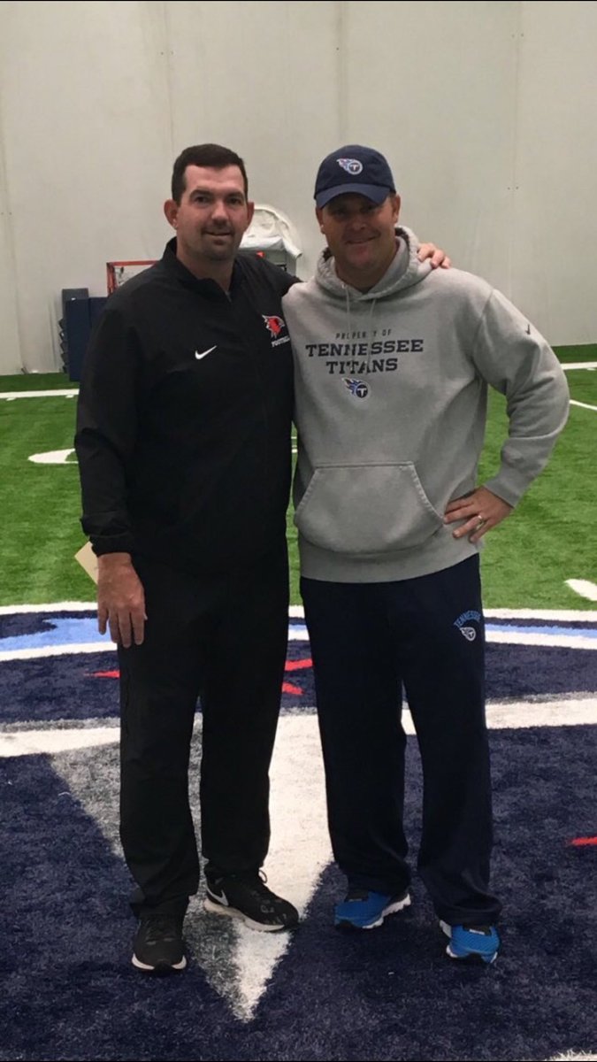 SEMOfootball's tweet photo. Thank you to the Tennessee Titans and the GM Jon Robinson (SEMO Alum) for letting us walk thru at the indoor facility today!! https://t.co/DT2dVEECLz