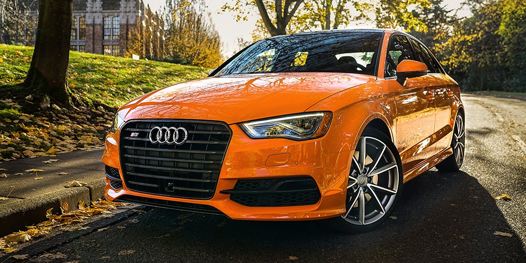 Audi's tweet photo. Halloween’s just around the corner, but someone’s ahead of the curve. #AudiExclusive #AudiS3 https://t.co/4fIEnHtQTj