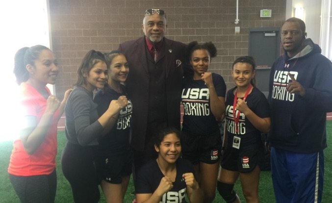 The legendary Tommie Smith stopped by the OTC for a visit! 😃 #FridayFun https://t.co/XBkQOza1JD