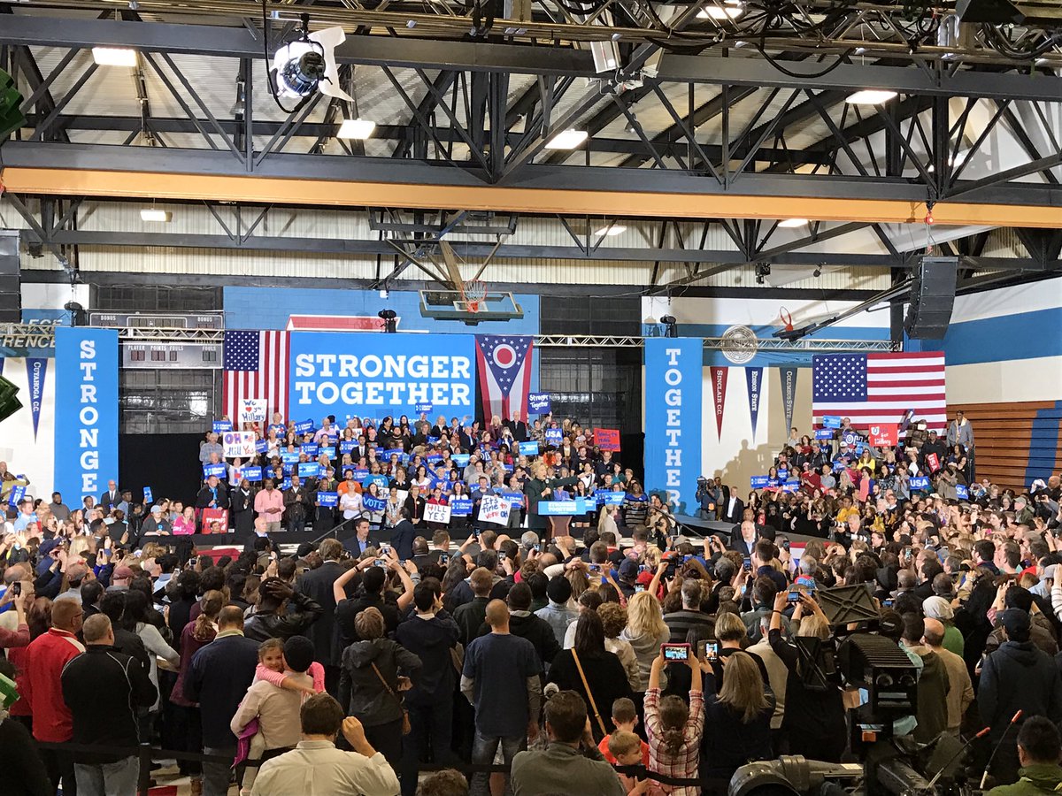 gracehmltn's tweet image. HRC says it best: &quot;Show the world that love really does trump hate, VOTE!&quot; #OHHillYes