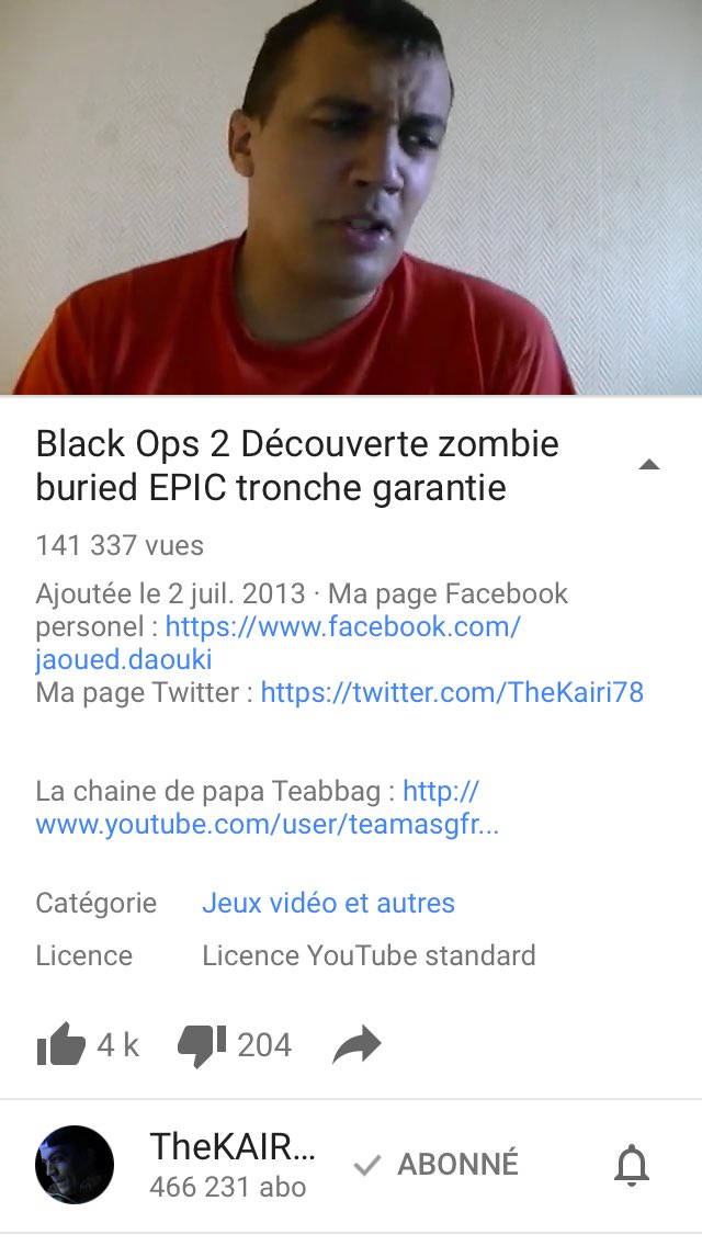 rayzzor83's tweet image. La vidéo ou j'tai découvert mdr @TheKairi78 alala y en a eu des choses apres ça mais on est toujours la tk ! 💪🏽