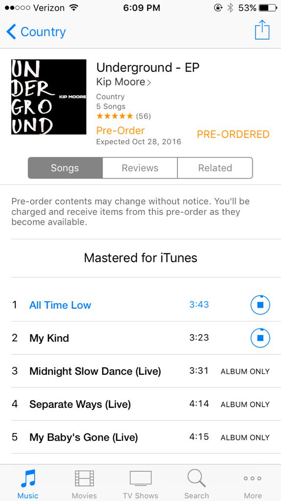 BrendaSKnepp's tweet photo. Got that pre-order 💃🏻💃🏻 @KipMooreMusic  #excited https://t.co/3trnRO9HDA