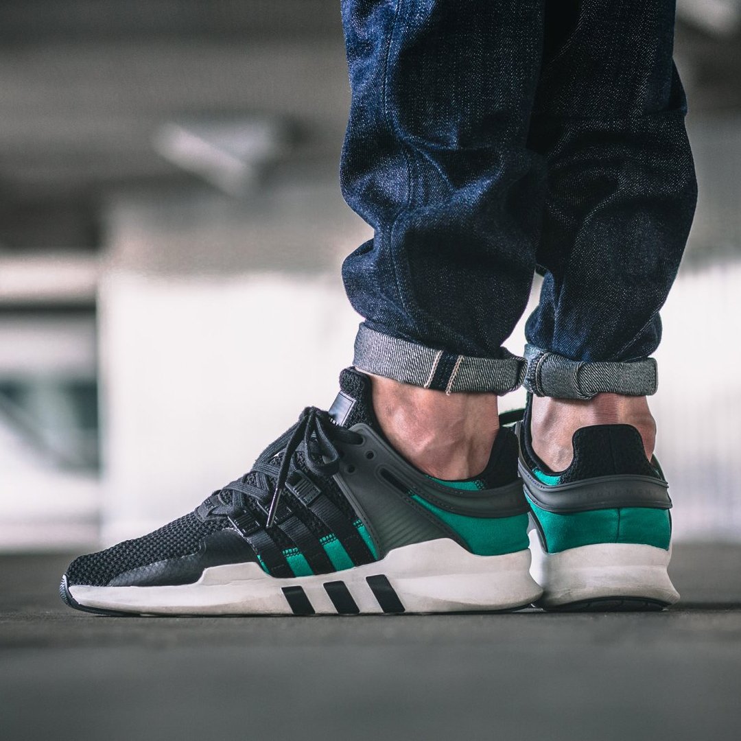 Adidas Originals Trainers Adidas Originals Eqt Support Adv Shoes White/Core Black