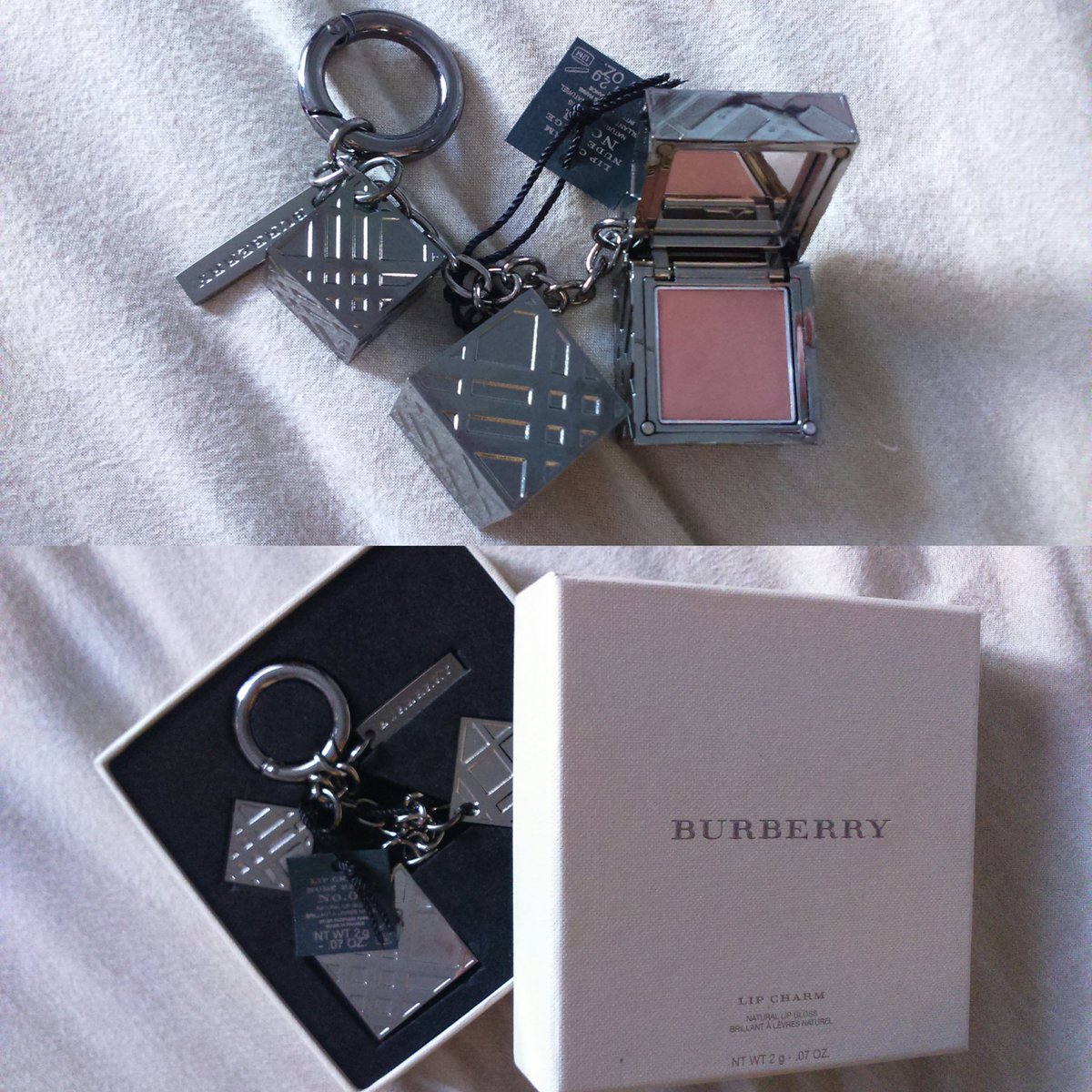 sainzsainzz's tweet photo. Very nice present from French photographer #Burberry #Lipcharm https://t.co/zMELB7jMlp