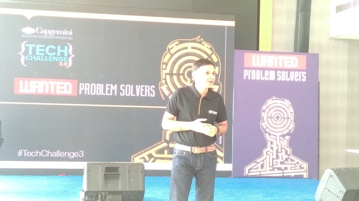 sibyvt's tweet image. Our COO Ashwin Yardi kicks-off session with participants at Techchallenge3 #TechChallenge3 #LifeAtCapgemini