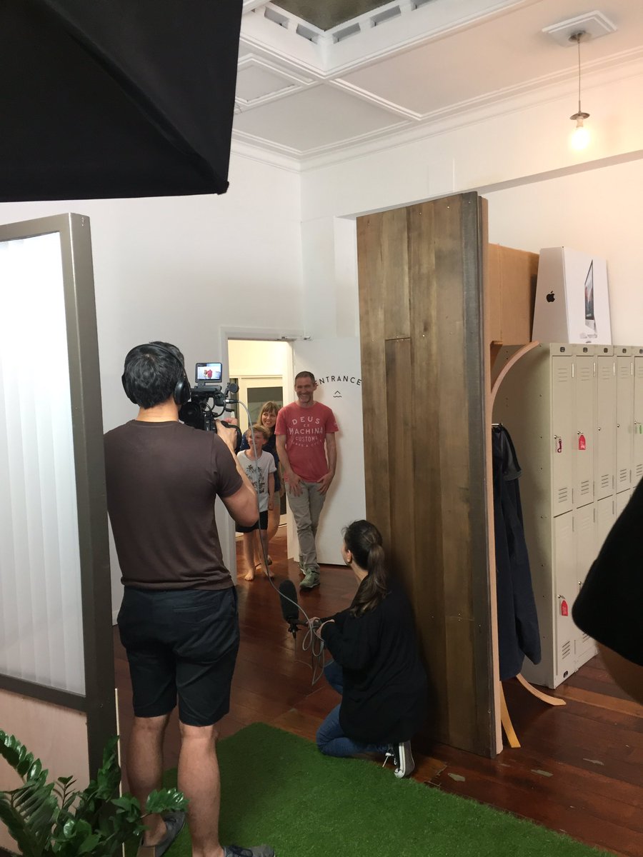 MYOB's tweet photo. Smiles of happiness &a amazement from @manifoldspace owners at the #SMEMakeover reveal https://t.co/4lpQGv2ONg