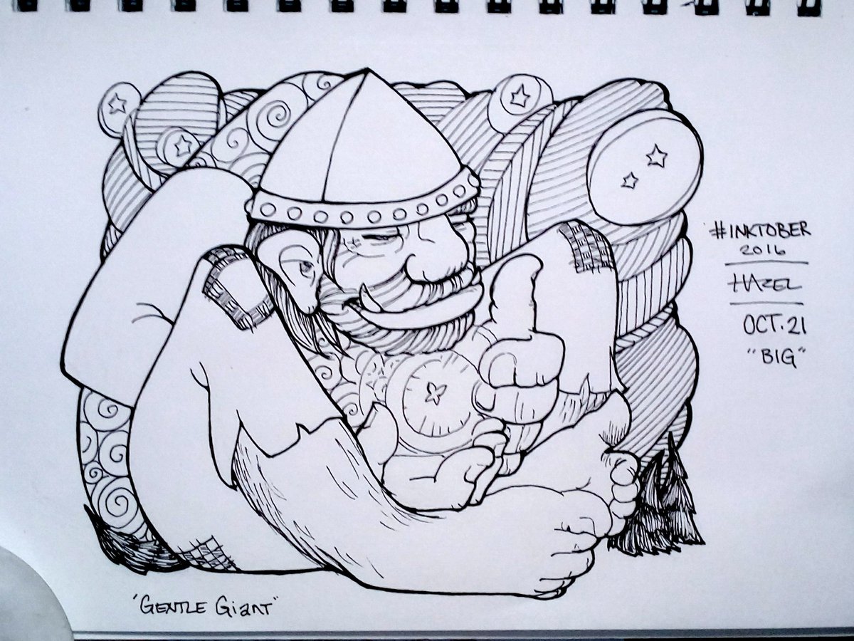 dreaming_hazel's tweet photo. Day #21 - Big #inktober #inktober2016 #inkingthedream #dreaminghazel https://t.co/iarzrJIews