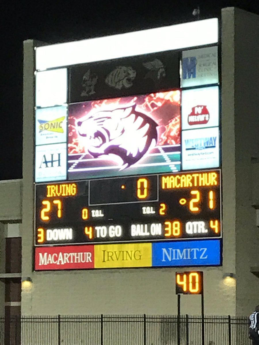 IrvingHigh's tweet photo. #TigerNation wins!! Good win for IHS! #Proud https://t.co/zRUWOvCyiv