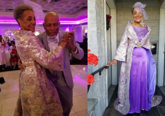 drumhour's tweet photo. Stylish 86-year-old grandma just got married and she made a gorgeous bride! https://t.co/VQlA4l0jJd #Prouddam https://t.co/f1cFwO6oEP