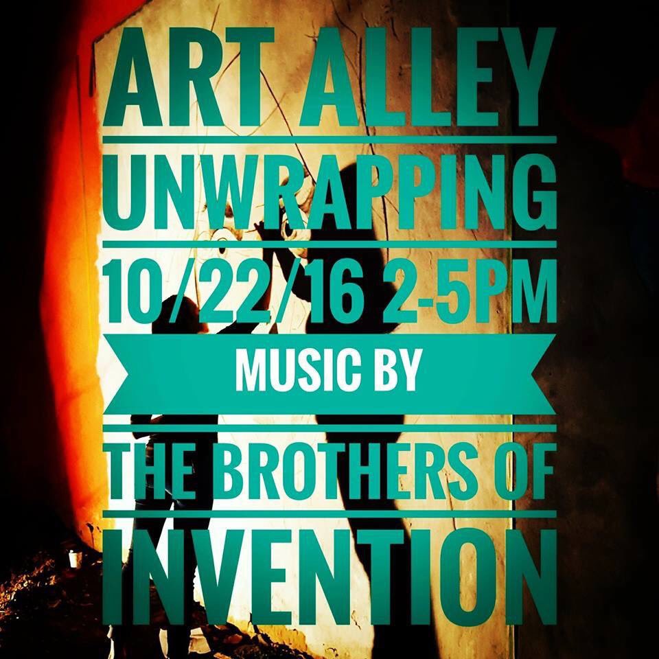 2 pm tomorrow. <a href="/ArtAlleyNF/">Art Alley NF</a> 425 Third Street. #LiveNF #ArtAlleyNF