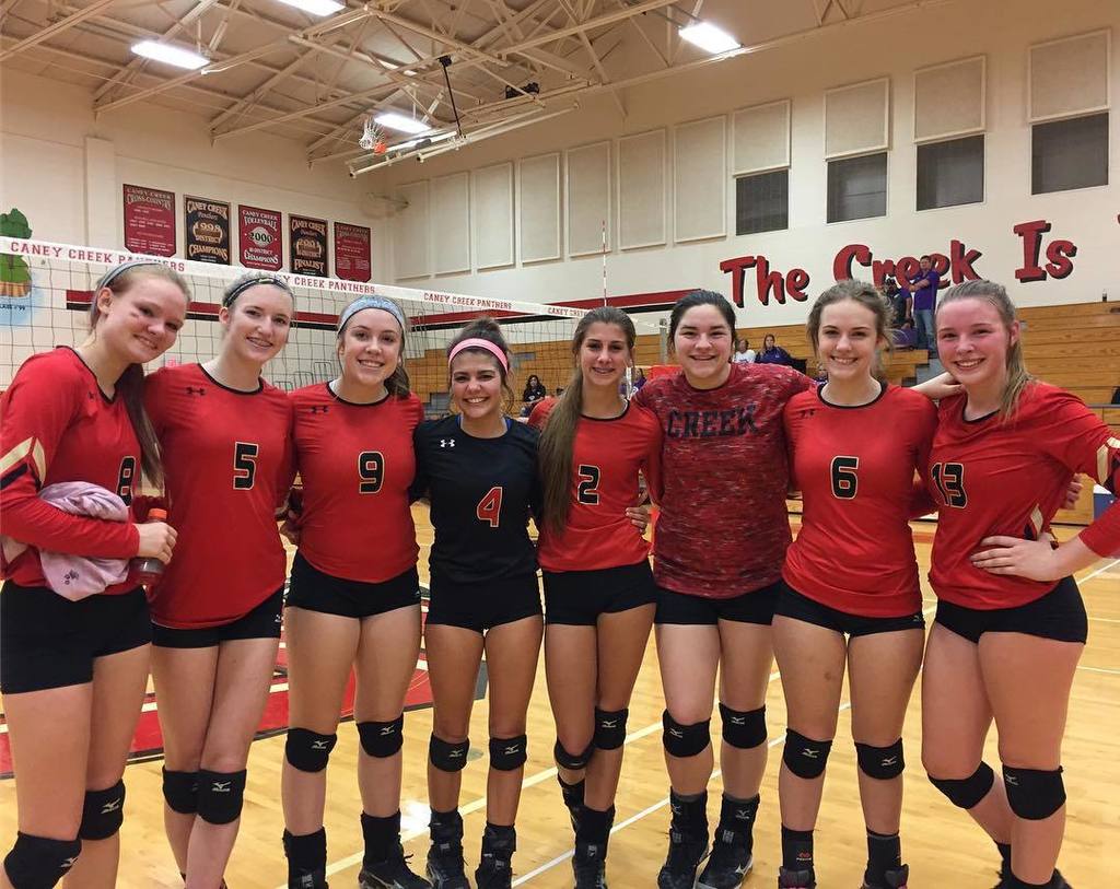 CaneyCreekHS's tweet photo. Varsity volleyball fights hard through five games to defeat Dayton! https://t.co/zwzuzFXmMJ https://t.co/6lr2nHe1kR
