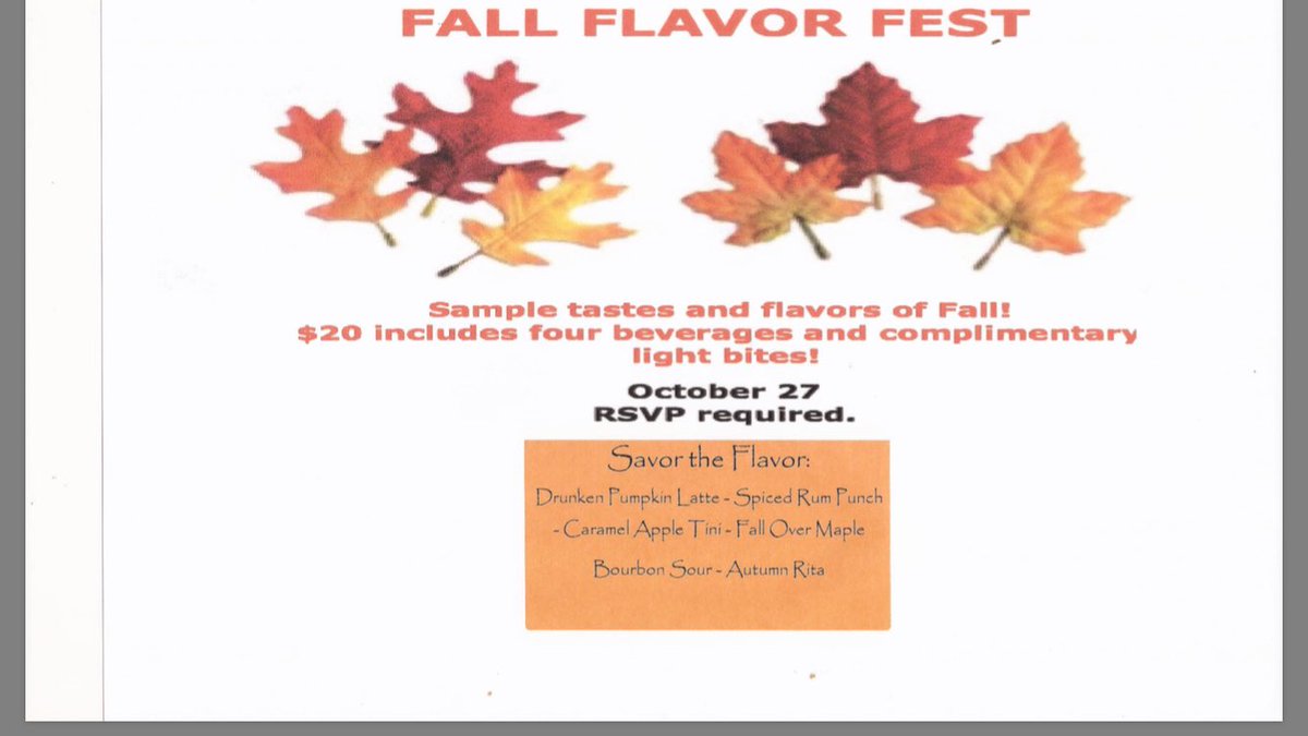 Go to our FB page and share your favorite Fall activity and win a free admission to October 27