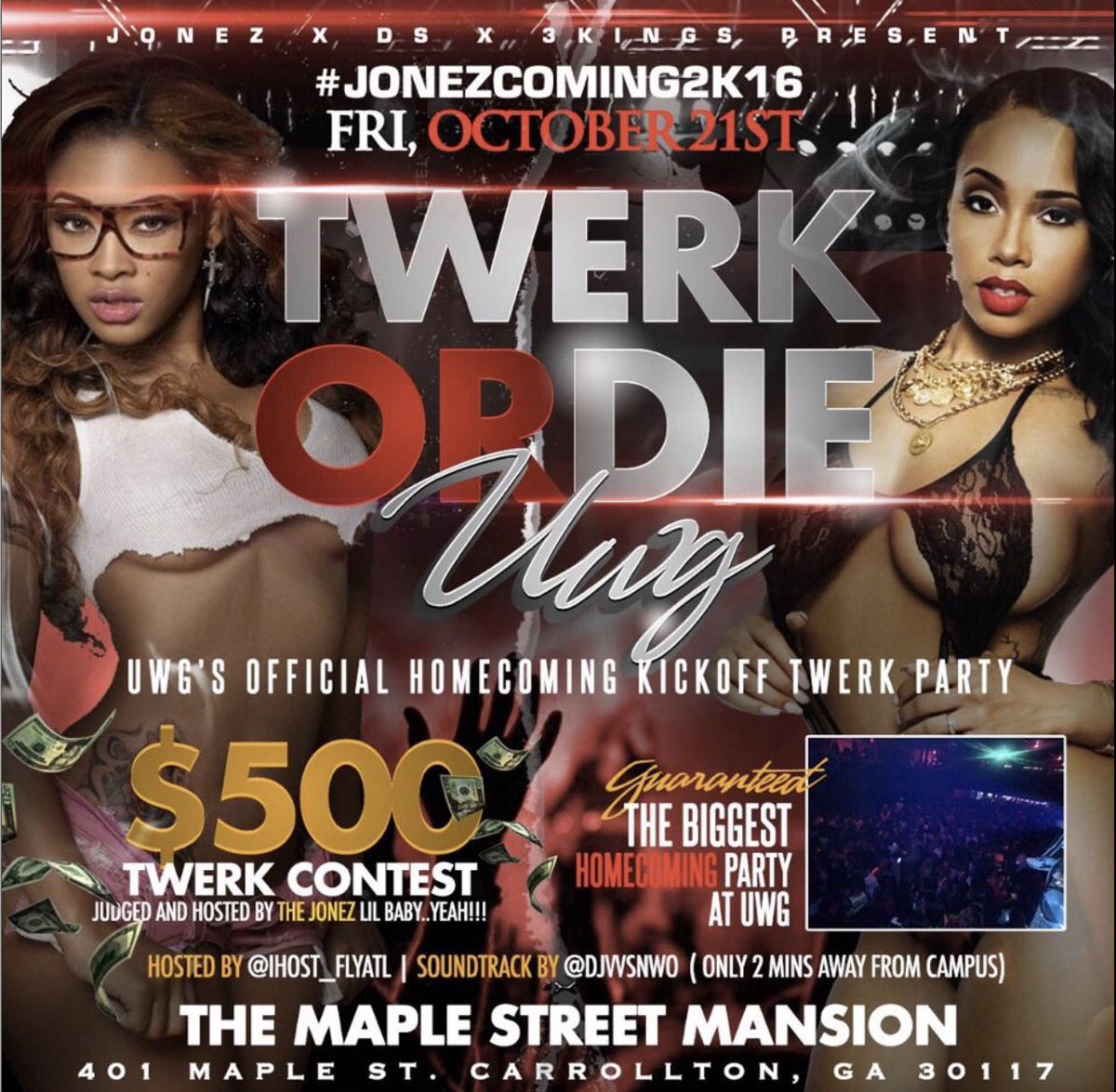 _LilMissTunechi's tweet photo. Catch me at #TwerkorDieUwg #UWG #Jonezcoming2k16 https://t.co/mStUuZksaT