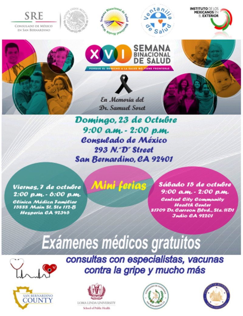 WeAreCHAISR's tweet photo. Will we see you this Sunday at the #BinationalHealthFair at the @ConsulMexSbe? FREE MEDICAL, DENTAL & VISION! https://t.co/CRHPoCO6lM https://t.co/oTDHS53qf0