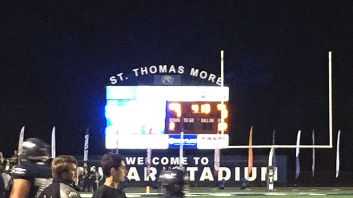 coachdbroussard's tweet photo. With 4:13 to go its 7-0 Cougars on a Nate Cox to Matthew Gautreaux!! #stmathletics https://t.co/riGnfli40m