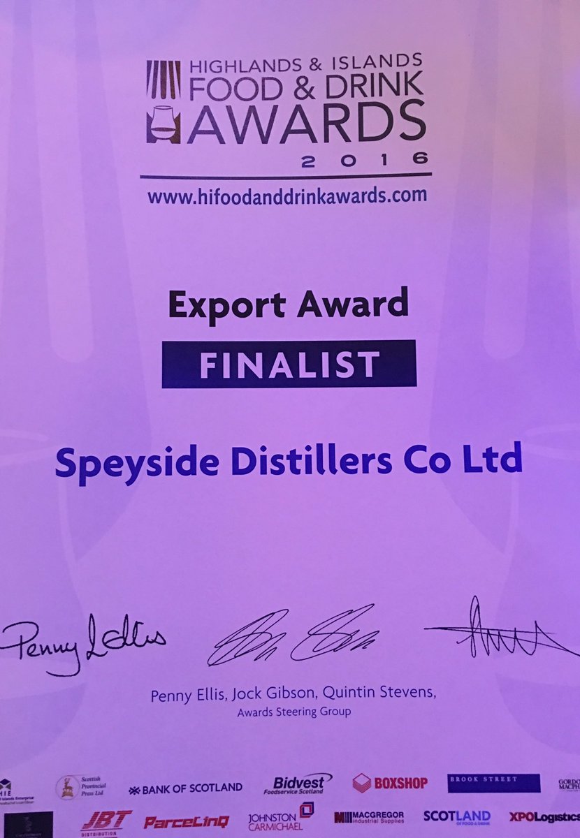 Fantastic evening <a href="/hifooddrink/">HIFAD Awards</a> #HIFDA2016 <a href="/gordon_macphail/">Gordon & MacPhail</a> <a href="/fredmacaulay/">Fred MacAulay</a> #SPEY #speysidedistillery