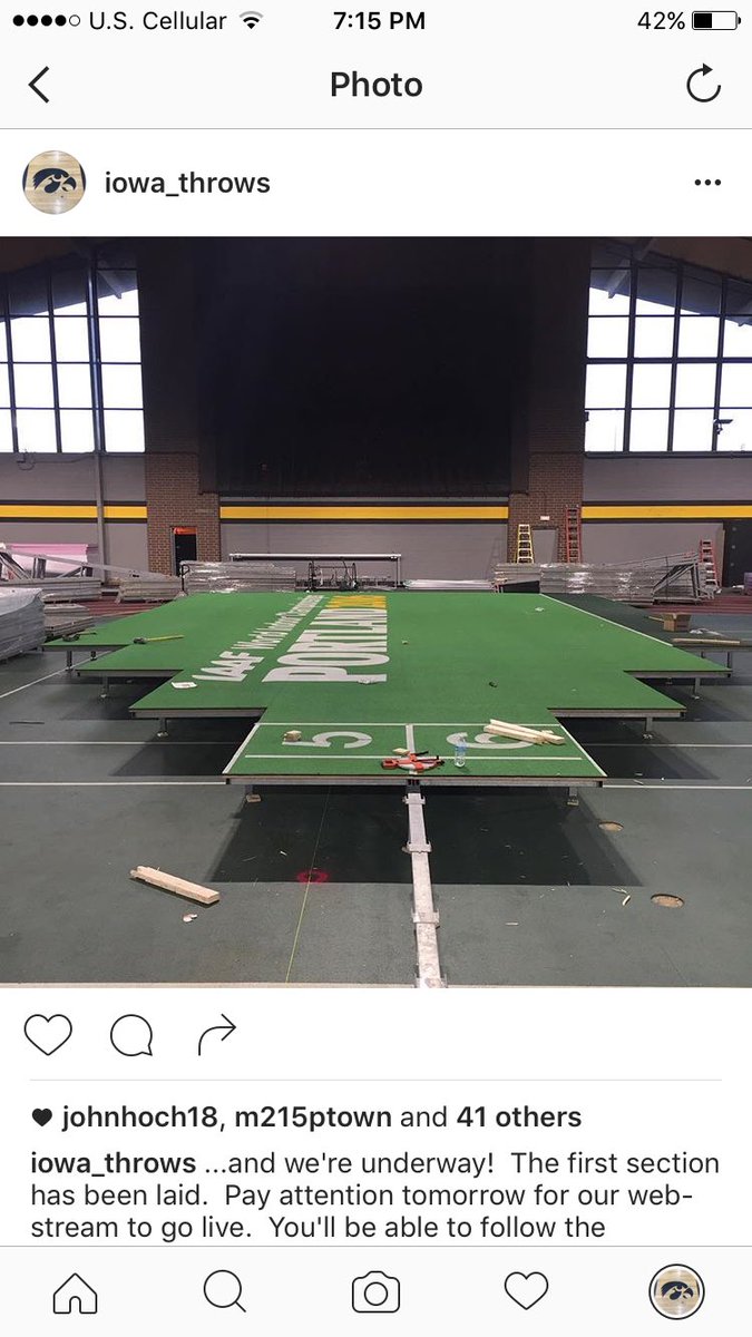 Not only is this track being put together, but you can watch the process live!! hawkeyesports.com/sports/2016/10… #climbthemountain