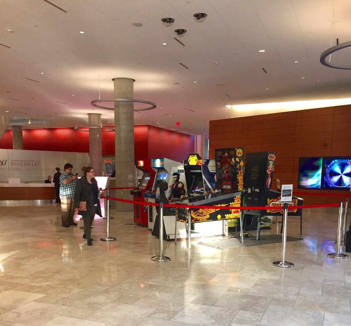 UWParent's tweet photo. The Wisconsin Science Festival Arcade and Games event is happening now until 9 p.m. Checkout more festival events during #FamilyWeekend2016 https://t.co/qFejJW6Fir