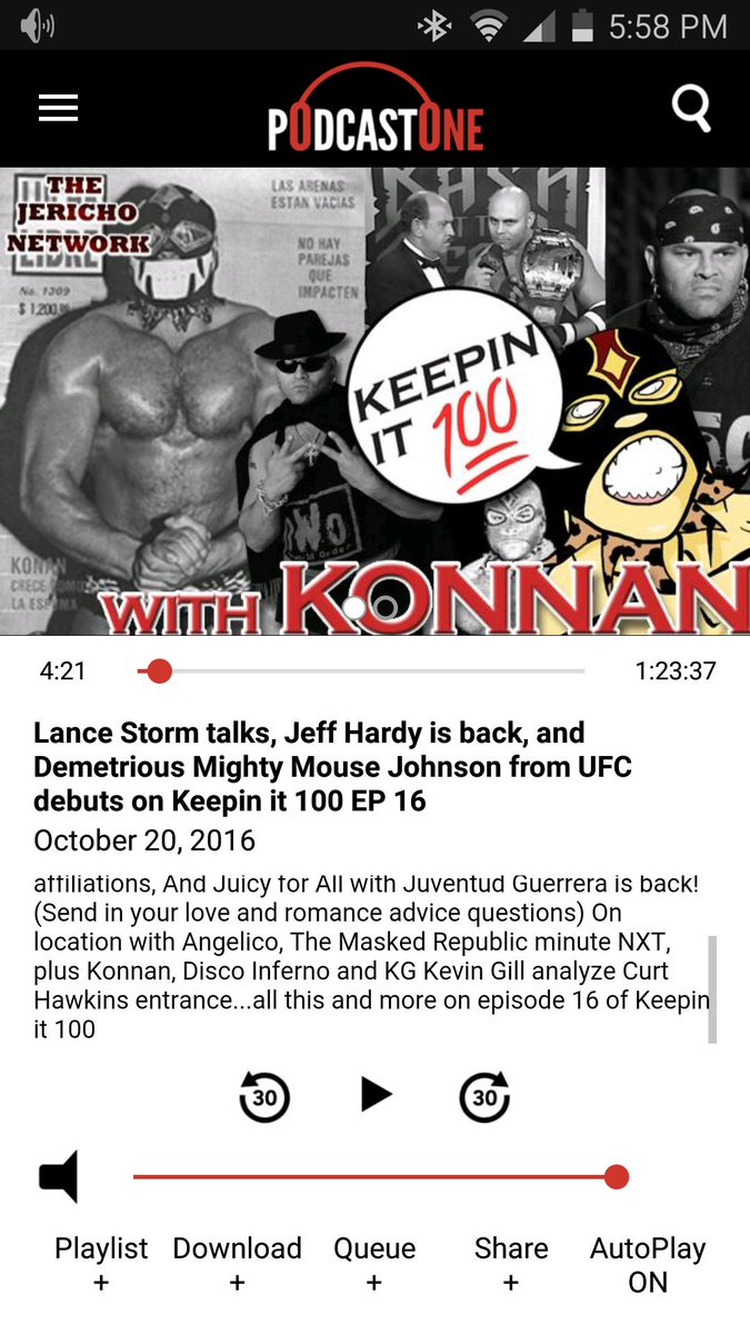 LouieVentura's tweet image. Listening to @Konnan5150 @TheRealDisco @ShaneHelmsCom @JEFFHARDYBRAND @LanceStorm @PodcastOne #KeepinIt💯#WrestlingPodcast