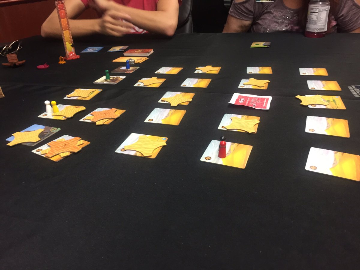 BrookhurstClub's tweet photo. Beating the heat in an intense game of Forbidden Desert at TGIF Gaming! #BROOKHURSTCLUB https://t.co/e9Nyyk95zC