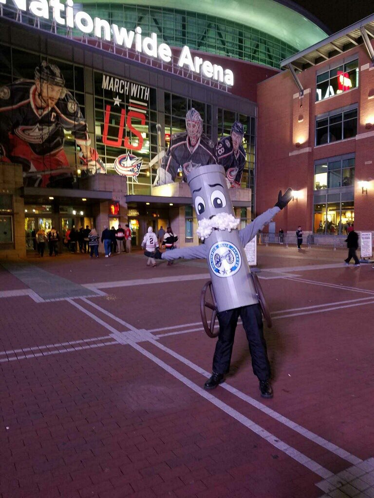 columbus blue jackets cannon mascot