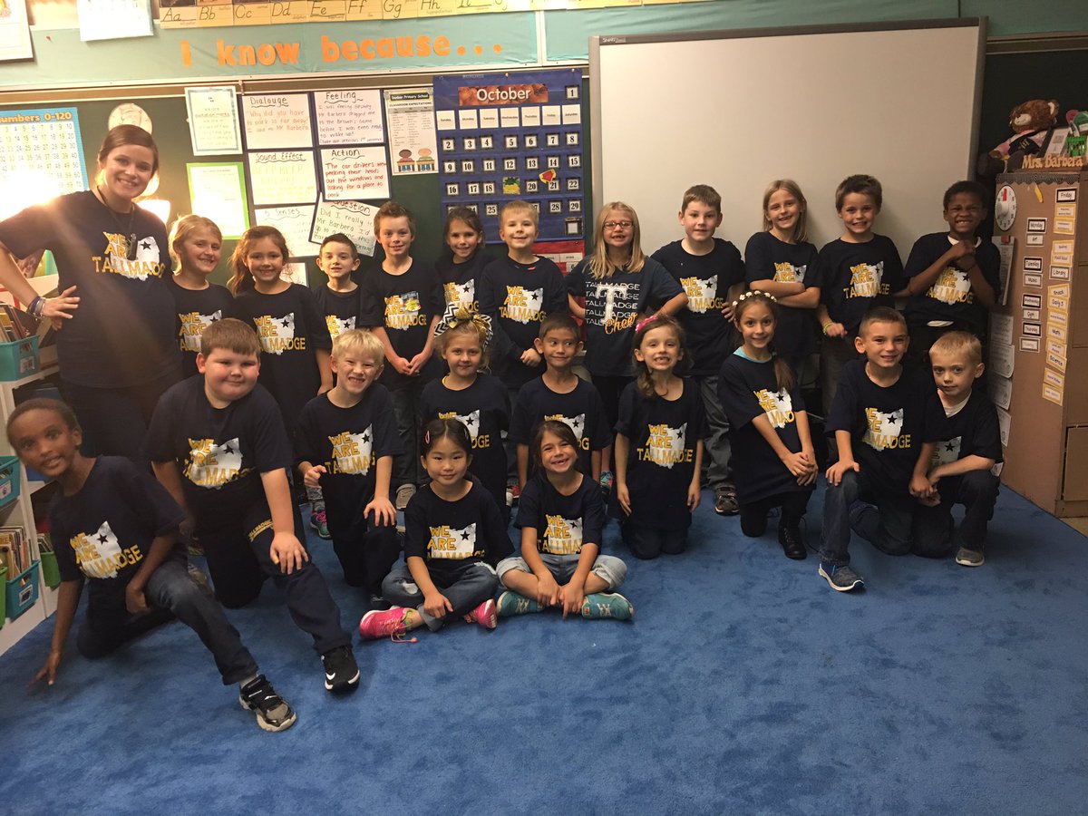 Mrs_Barbera's tweet photo. We Are Tallmadge!! 💙💛🐬 https://t.co/GM7g3NA5Gc