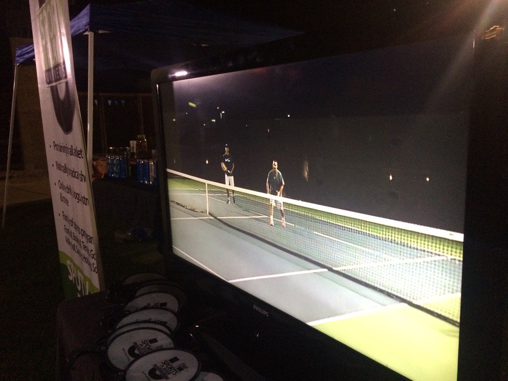 j2mediatv's tweet image. Live feed of the Pro Exhibition w/ @bates10s @VillageClubs Tennis Tournament