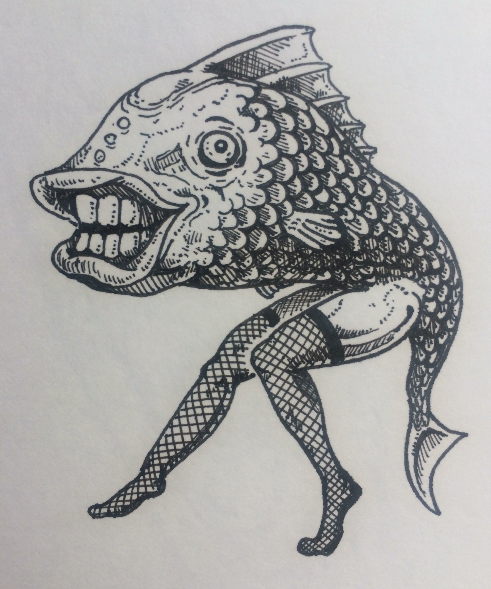 Andmorefine アミ鯛ツ魚 イラスト Drawing Illustration 気持ち悪い 描いてみた T Co Nbzmnoownl Twitter