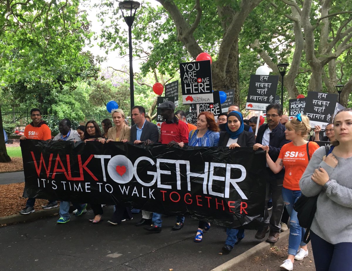 So important to #WalkTogether and work towards a better understanding that #WeShareOurFuture. Great turnout in Sydney today. @welcome2aussie