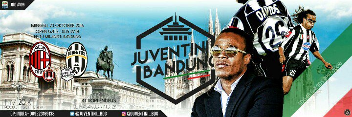 Nobar <a href="/Juventini_BDG/">Juventini Bandung</a> Giornata 09
Milan vs JUVENTUS
<a href="/kopiendeus/">Kopi Endeus Bandung</a> OG : 01.00 WIB
HTM : 20K 
Kuy ah!

FORZA JUVENTUS !