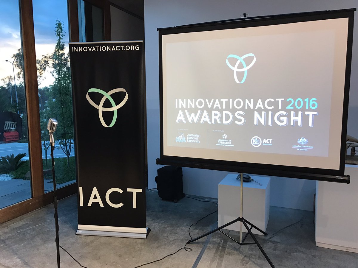 InnovationACT's tweet photo. #IACT16 Awards Night is here! Good luck to all the teams we wish you the best! #innovation #cbr https://t.co/hLodgPMPBR