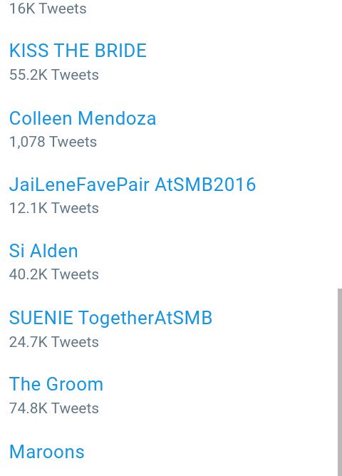 ALDUBNationCBU's tweet photo. STILL TRENDING!

#ALDUBWedding 
KISS THE BRIDE
Colleen Mendoza
Si Alden
The Groom
Si Father
Maine Richards
Jake etc. https://t.co/OcbzKVRaV1