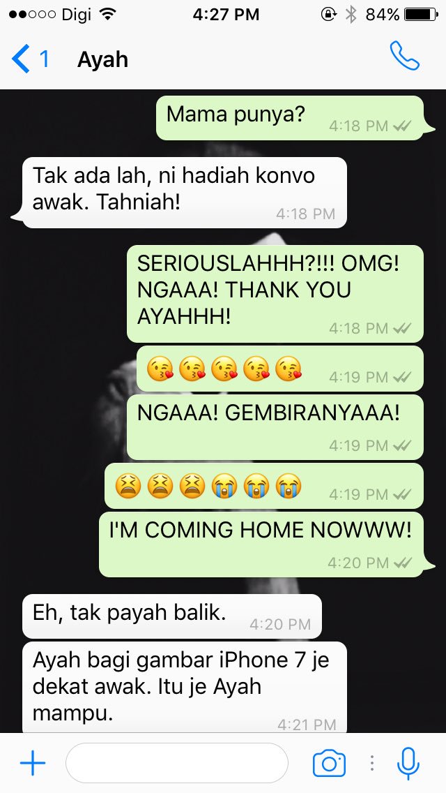 ecadzulkifli's tweet photo. I got prank from my Dad, why?!!!
😫😫😫😭😭😭 https://t.co/dNyvg1YiSA