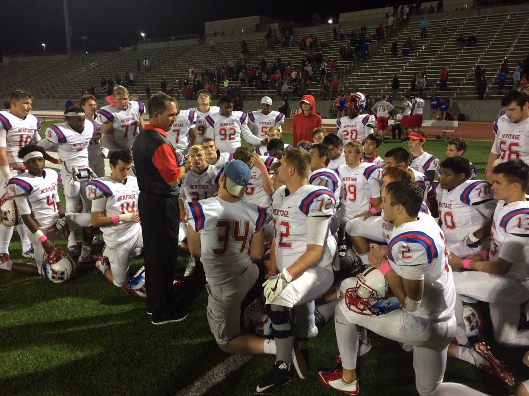 IamHaseanMarion's tweet image. FINAL: No. 10 @HeritageFtball (7-1) beats Dallas Carter 56-25 after 2nd half surge to win 7th straight 4A game #explosivepower #txhsfb