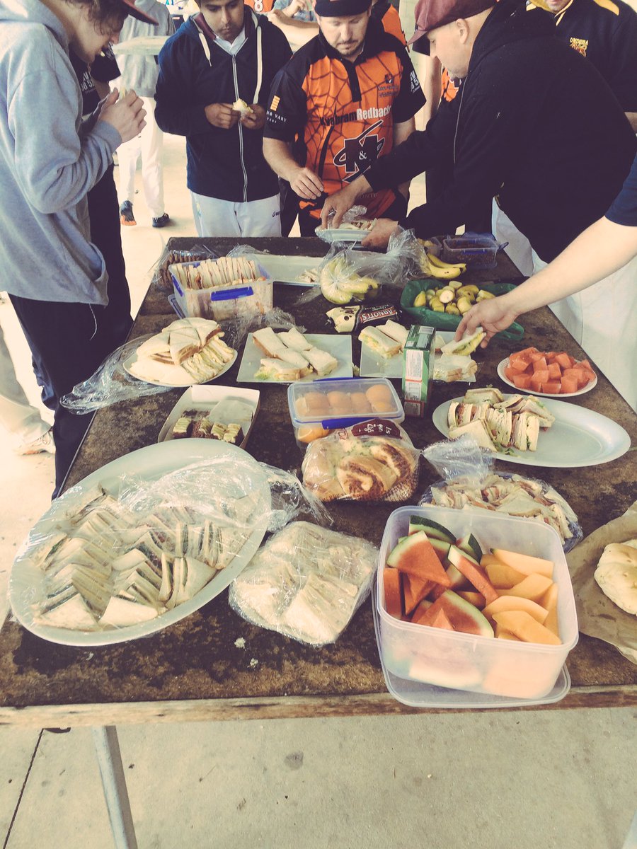 brentonc13's tweet image. Undera B grade batting 7/83 vs @The_Redbacks. D grade all out 136 vs @SYCUCC M Tricarico 97. Rain - early tea #noarvoteawars #goodspread