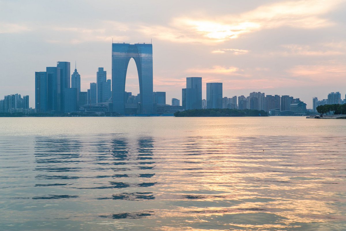 skyrisecities's tweet photo. From #Rendering to #Reality: #Suzhou's Gate to the East. https://t.co/ozDIGuCMqv #Pantscraper #Architecture #China #Flashforward https://t.co/jfNK5U2LcF