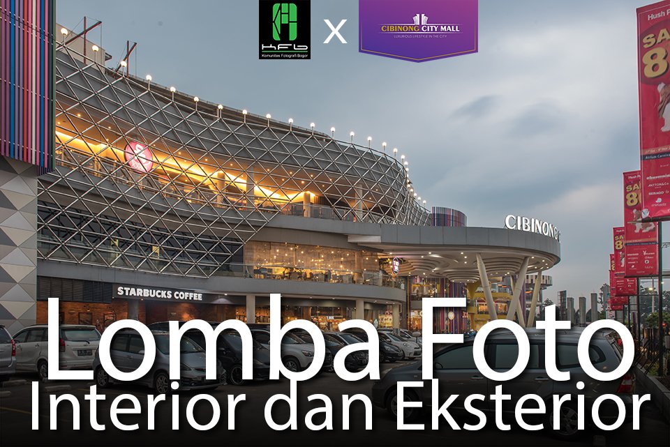 Lomba foto Interior dan Eksterior oleh Cibinong City Mall x KFB

Lebih lengkap —> bit.ly/2dIjl6M