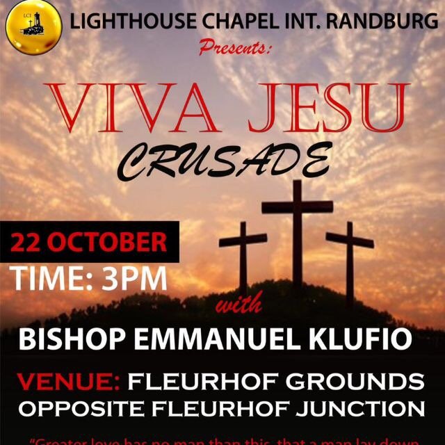 RandburgLHI's tweet photo. Viva Jesu Crusade.... A soul is a soul and is precious to GOD https://t.co/MuYiAfj0DM