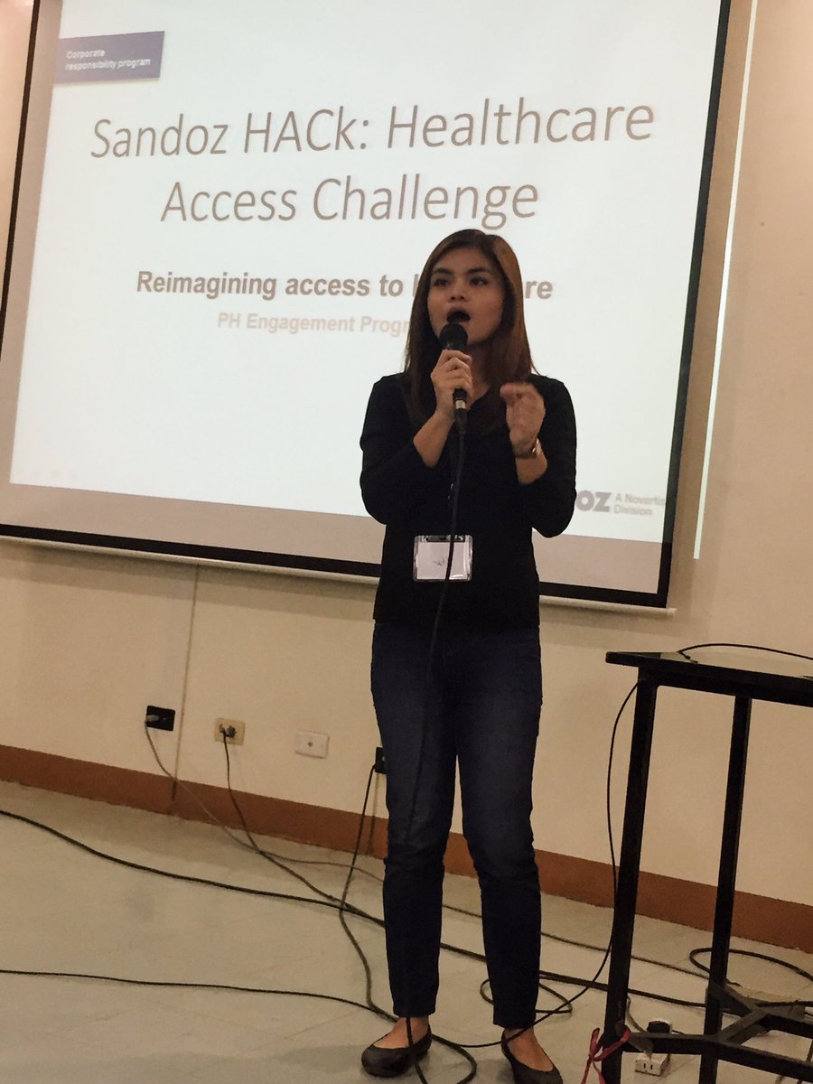 PharmacoMedia17's tweet photo. UP Sandigan alumna &amp; Sandoz HACk PH Lead Ms. She Obispo #PharmacoMedia #PMS2016 #UNDERxPOSED https://t.co/NDEXcQLo0t